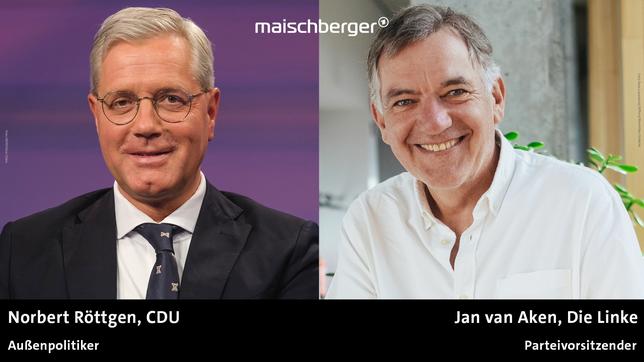 Bild: WDR/Oliver Ziebe; Rosa-Luxemburg-Stiftung/Maximilian Gödecke Norbert Röttgen und Jan van Aken