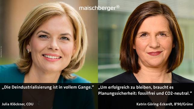 Julia Klöckner und Katrin Göring-Eckardt