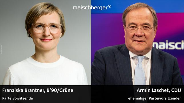 Bild: Nils Leon Brauer; WDR/Oliver Ziebe Franziska Brantner und Armin Laschet