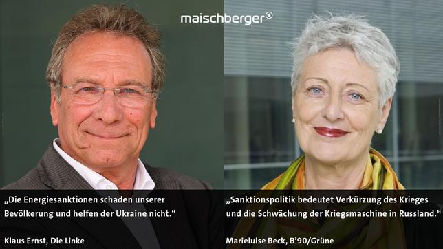 Klaus Ernst und Marieluise Beck