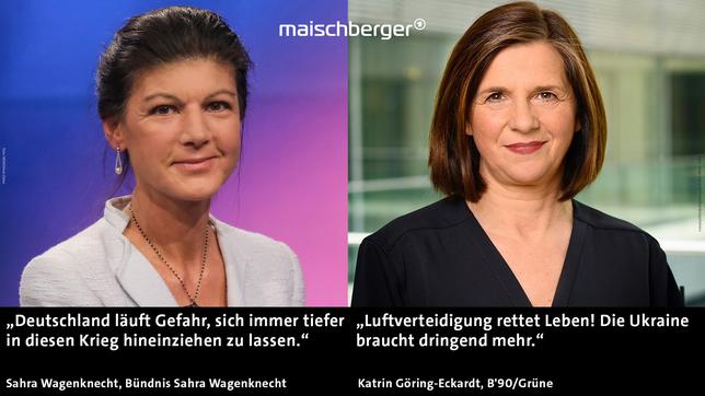 Sahra Wagenknecht und Katrin Göring-Eckardt