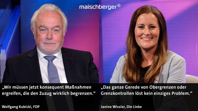 Bild: IMAGO/Thomas Bartilla; WDR/Oliver Ziebe Wolfgang Kubicki und Janine Wissler
