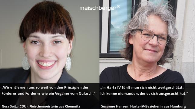 Bild: Deutscher Fleischer-Verband e.V.; OneWorryLess Foundation, @sorgeweniger / Björn Christiansen Nora Seitz und Susanne Hansen