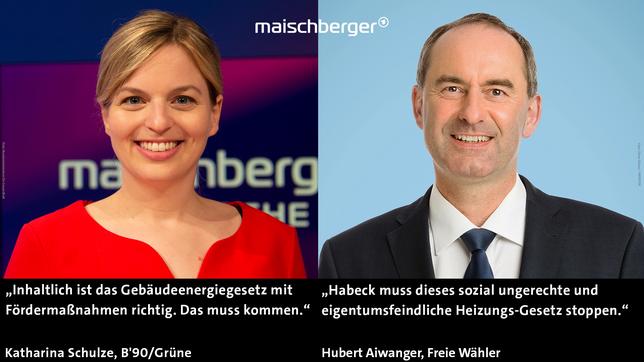 Bild: WDR/Melanie Grande; StMWi/R.Kerl Katharina Schulze und Hubert Aiwanger