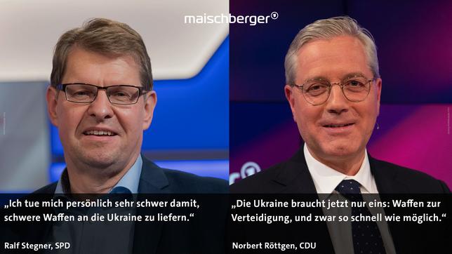 Bild: WDR/Oliver Ziebe; WDR/Melanie Grande Ralf Stegner Norbert Röttgen