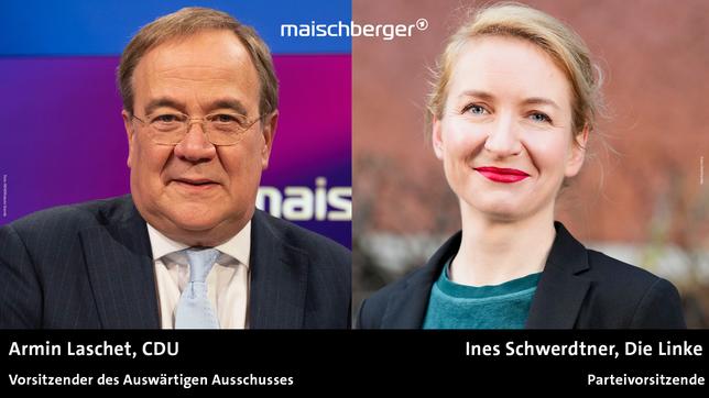 Bild: WDR/Melanie Grande; Olaf Krostitz Armin Laschet und Ines Schwerdtner