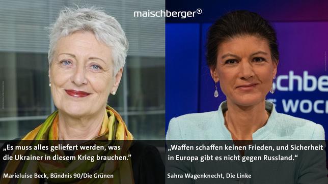 Marieluise Beck (l.) und Sahra Wagenknecht (r.)