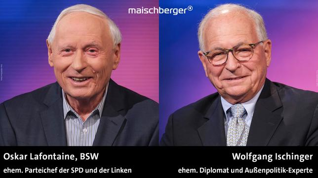 Bild: Beide WDR/Oliver Ziebe Oskar Lafontaine und Wolfgang Ischinger