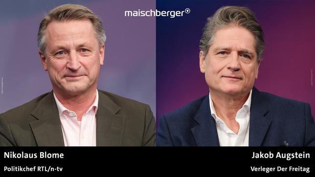 Bild: Beide WDR/Oliver Ziebe Nikolaus Blome und Jakob Augstein