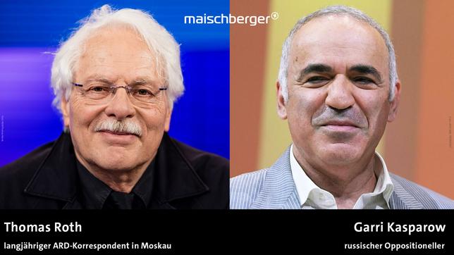 Bild: WDR/Thomas Kierok; AFP/ERIC PIERMONT Thomas Roth und Garri Kasparow