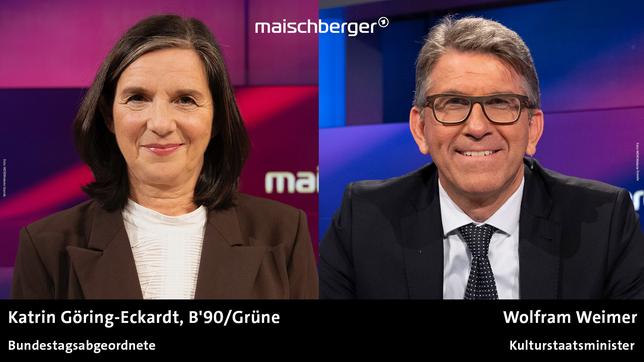 Bild: Beide WDR/Melanie Grande Katrin Göring-Eckardt und Wolfram Weimer
