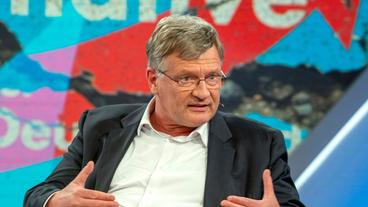 Bild: WDR/Max Kohr Gast bei Sandra Maischberger: Jörg Meuthen, AfD-Chef, Bundesvorsitzender.