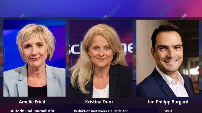 Bild: WDR/Melanie Grande; WDR/Oliver Ziebe; Andreas Hornoff / WELT Amelie Fried, Kristina Dunz und Jan Philipp Burgard (v.l.n.r.)