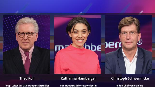 Bild: Alle WDR/Oliver Ziebe Theo Koll, Katharina Hamberger und Christoph Schwennicke (v.l.n.r.)