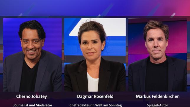 Bild: WDR/Oliver Ziebe; WDR/Oliver Ziebe; WDR/Ben Knabe Cherno Jobatey, Dagmar Rosenfeld und Markus Feldenkirchen (v.l.n.r.)