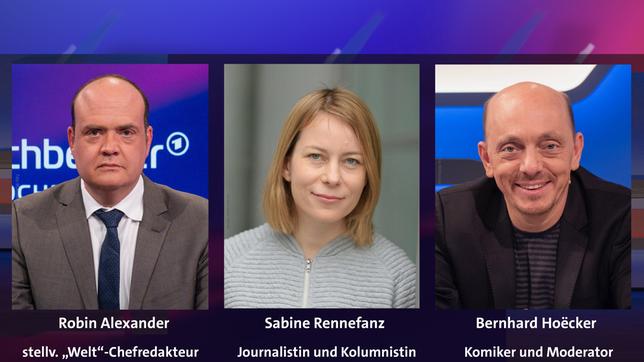 Bild: WDR/Oliver Ziebe; picture alliance/Frank May; WDR/Oliver Ziebe Robin Alexander, Sabine Rennefanz, Bernhard Hoëcker