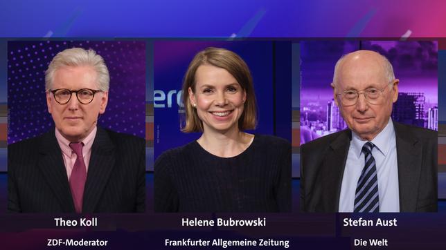 Bild: Alle WDR/Oliver Ziebe Theo Koll, Helene Brubrowksi und Stefan Aust (v.l.n.r.)