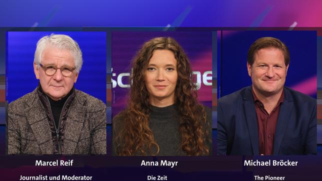 Bild: Alle WDR/Oliver Ziebe Marcel Reif, Anna Mayr und Michael Bröcker (v.l.n.r.)