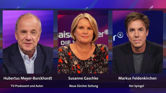 Bild: WDR/Oliver Ziebe; WDR/Melanie Grande; WDR/Oliver Ziebe Hubertus Meyer Burckhardt, Susanne Gaschke und Markus Feldenkirchen (v.l.n.r.)