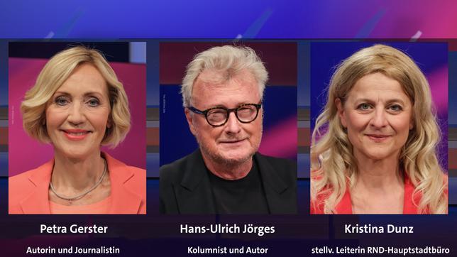 Petra Gerster, Hans-Ulrich Jörges und Kristina Dunz (v.l.n.r.)