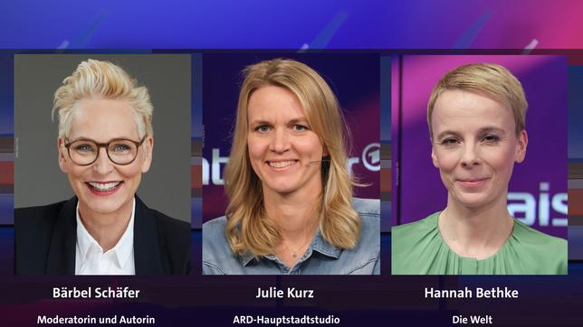 Bild: Esther Haase; WDR/Oliver Ziebe; WDR/Oliver Ziebe Bärbel Schäfer, Julie Kurz und Hannah Bethke (v.l.n.r.)