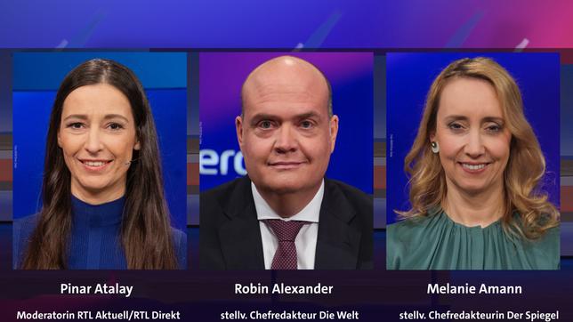Bild: Alle WDR/Oliver Ziebe Pinar Atalay, Robin Alexander und Melanie Amann (v.l.n.r.)
