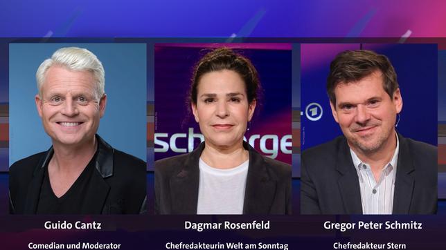 Bild: WDR / picture alliance / ZB; WDR/Oliver Ziebe; WDR/Oliver Ziebe Guido Cantz, Dagmar Rosenfeld und Gregor Peter Schmitz (v.l.n.r.)