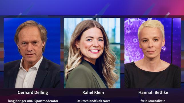 Bild: WDR/Oliver Ziebe; Lea Klein; WDR/Oliver Ziebe Gerhard Delling, Rahel Klein und Hannah Bethke (v.l.n.r.)