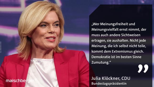 Bild: WDR/Oliver Ziebe Julia Klöckner