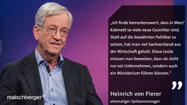 Bild: WDR/Oliver Ziebe Heinrich von Pierer
