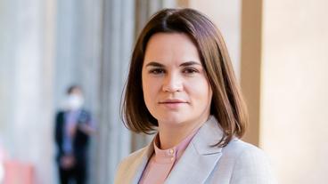 Bild: picture alliance/dpa/dpa Pool | Christoph Soeder Swetlana Tichanowskaja