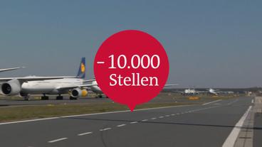 Bild: ARD Lufthansa plant Abbau von 10.000 Stellen.