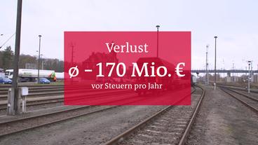 Beim Güterverkehr hat die Bahn einen Verlust von durchschnittlich 170 Millionen Euro pro Jahr.