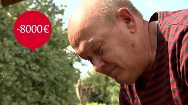 Bild: ARD Aufgrund der Mini-Zinsen bekommt Bernd Matt 8.000 Euro weniger von der Lebensversicherung ausgezahlt.
