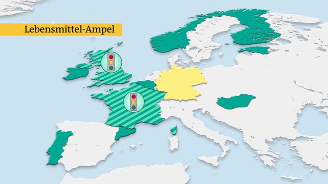 Bild: Das Erste Länder mit Lebenmittel-Ampel