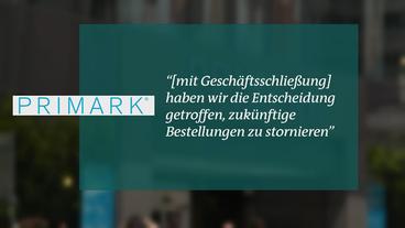 Bild: ARD Statement von Primark.
