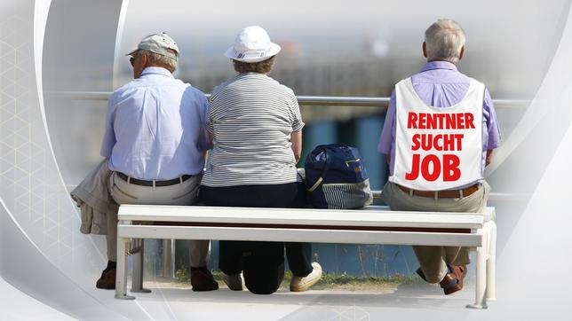 Bild: grafik-hr Rentner auf Jobsuche