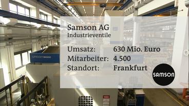 Bild: ARD Das Unternehmen Samson in Frankfurt.