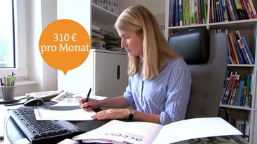 Bild: ARD Anneki Mütze steckt jeden Monat 310 Euro in ihre Vorsorge.