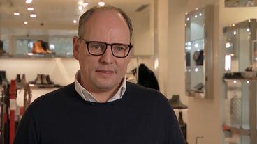 Bild: ARD Andreas Weller betreibt vier Burresi-Modegeschäfte in Wiesbaden.