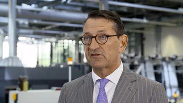 Bild: ARD Für Finanzvorstand Marcus Wassenberg bei Heidelberger Druck ist es höchste Zeit zu Handeln.