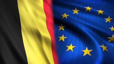 Bild: SR Flaggen: Belgien und Europa