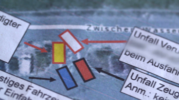 Bild: SWR Nachstellung eines Unfalls
