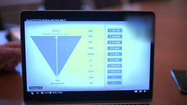 Bild: SWR Monitor mit Vertriebsstruktur in Pyramidenform