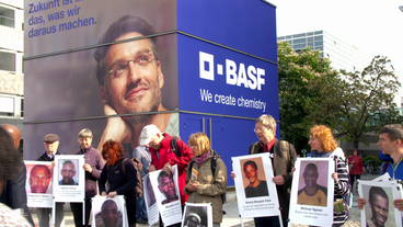 Bild: SWR Demonstration vor der BASF-Hauptversammlung