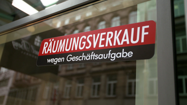 Bild: SWR Schild Räumungsverkauf
