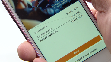 Bild: SWR Schadenaufnahme mit Versicherungs-App