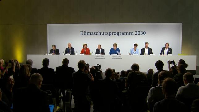 Bild: WDR Vorstellung des Klimapakets durch Vertreter der großen Koalition.