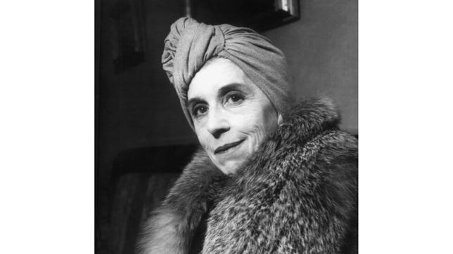 Die Schriftstellerin Tania Blixen um 1947