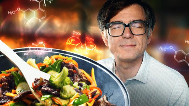Bild: WDR/picture alliance/Robin Utrecht Die Geheimnisse des leckeren Kochens und Backens - "Quarks" testet und erklärt, was dahinter steckt, und zwar mit Hilfe der Wissenschaft! Wenn man versteht, was in Pfanne, Kochtopf und Backofen passiert, gelingen Gerichte in Zukunft hoffentlich besser. - Ralph Caspers moderiert die Sendung.